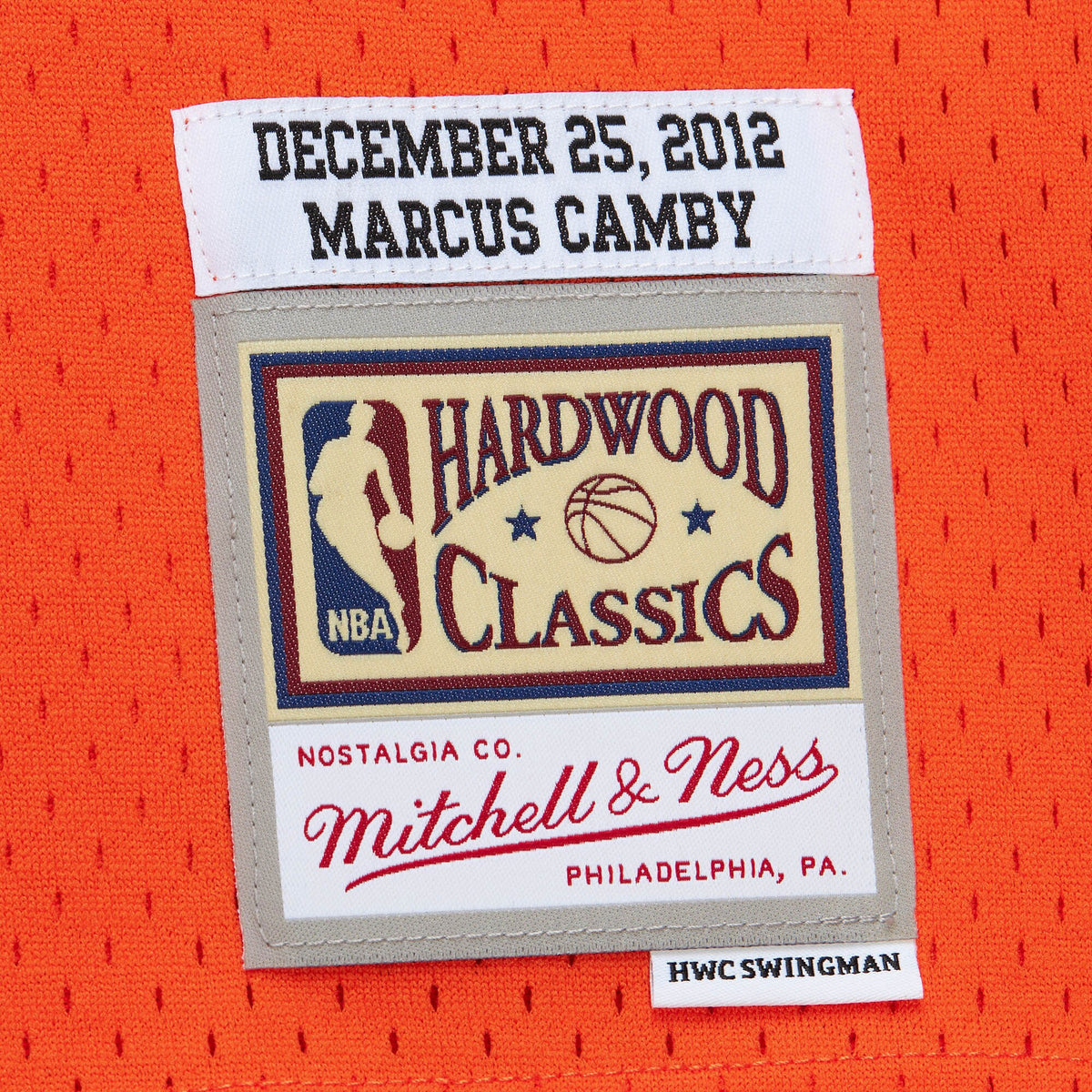 New York Knicks Marcus Camby 2012 Day Authentic Jersey - Orange