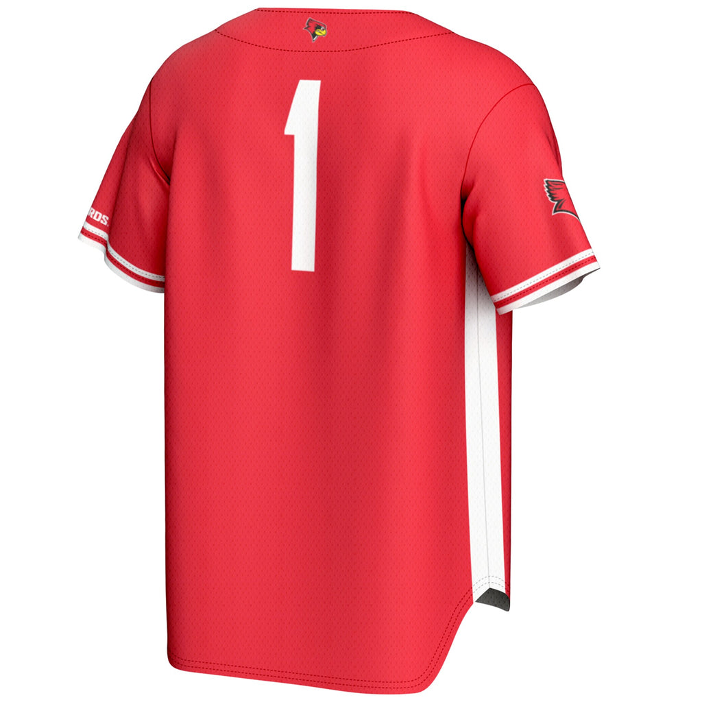 #1 Illinois State Redbirds GameDay Greats Lightweight Baseball Jersey - Red