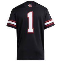 #1 Black Louisville Cardinals Premier Strategy Jersey
