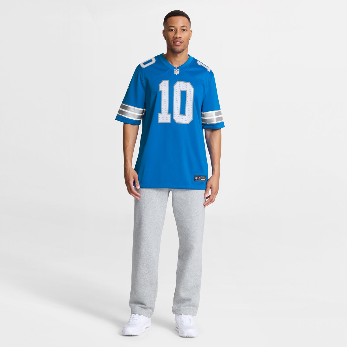 Detroit Lions Isiah Pacheco Blue Team Game Jersey