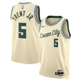 Milwaukee Bucks 2025/26 City Edition Swingman Jersey - Cream - Gary Trent Jr.
