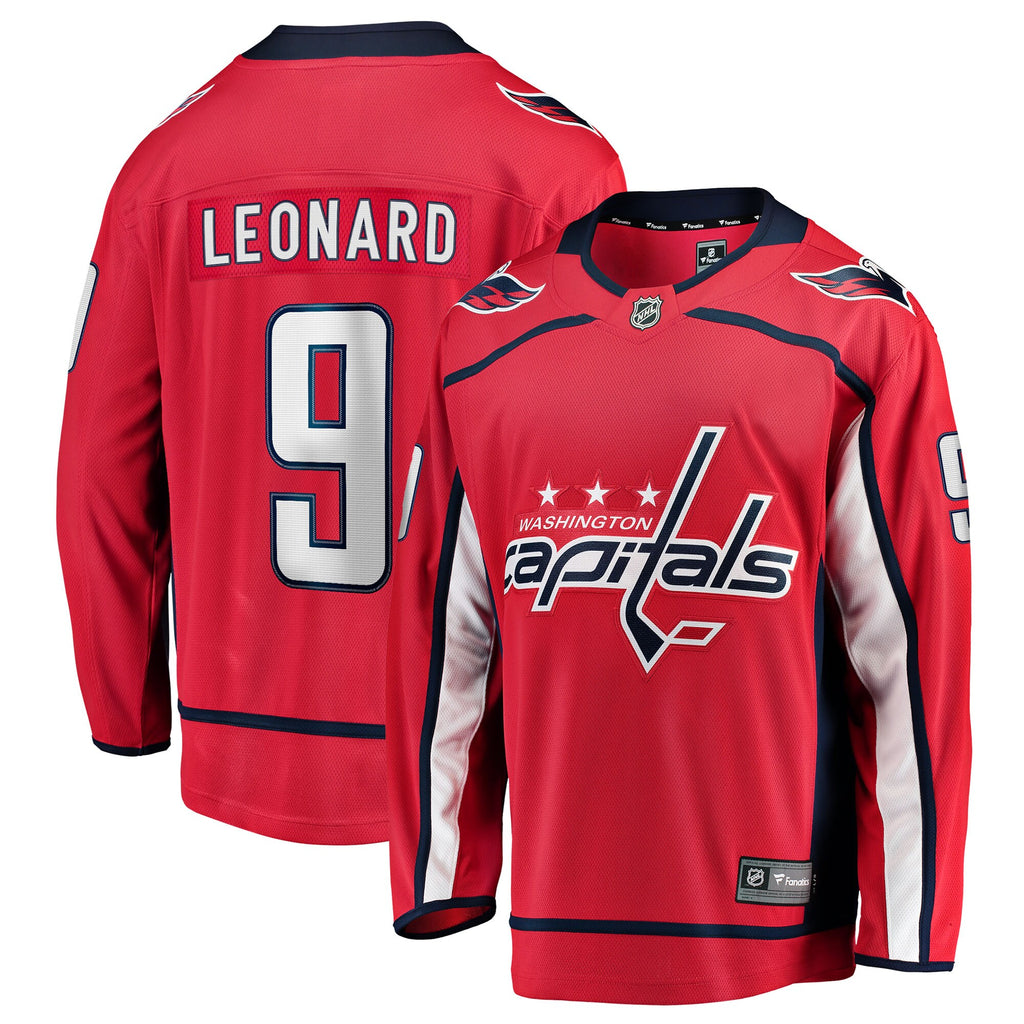 Washington Capitals Ryan Leonard Red Home Breakaway Jersey