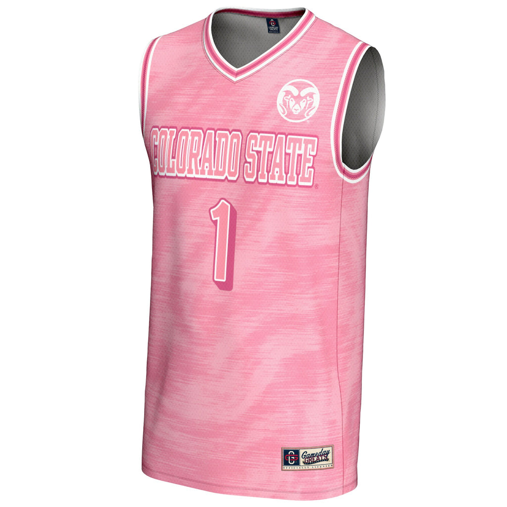 #1 Colorado State Rams GameDay Greats Lightweight Basketball Fashion Jersey - Pink
