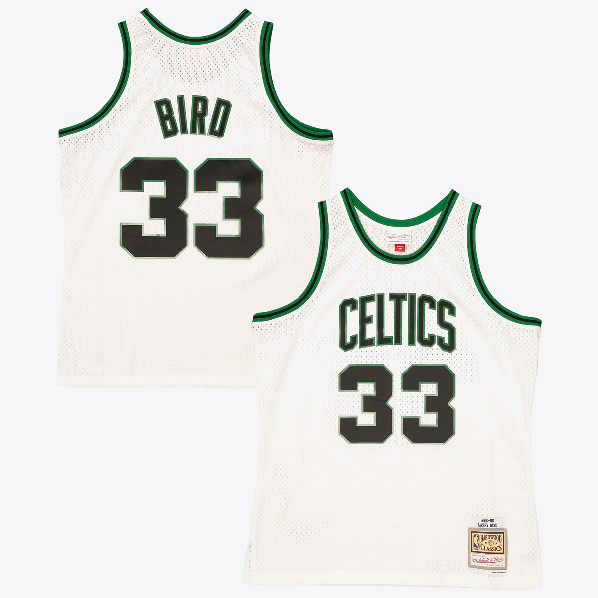 Boston Celtics Larry Bird 1985 Reload Swingman Authentic Jersey - White