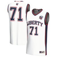 #71 Liberty Flames Lightweight Basketball Fashion Jersey - White