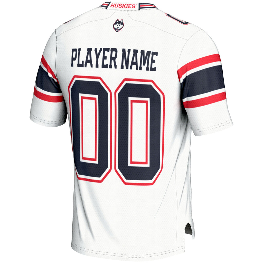 UConn Huskies GameDay Greats NIL Pick-A-Player Football Jersey - White