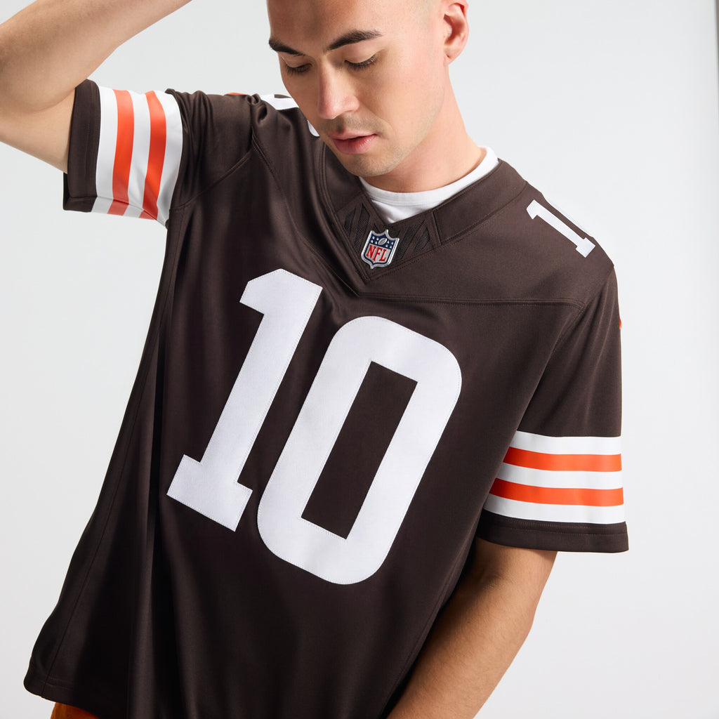 Cleveland Browns Quinshon Judkins Brown Team Vapor F.U.S.E. Stitched Limited Jersey