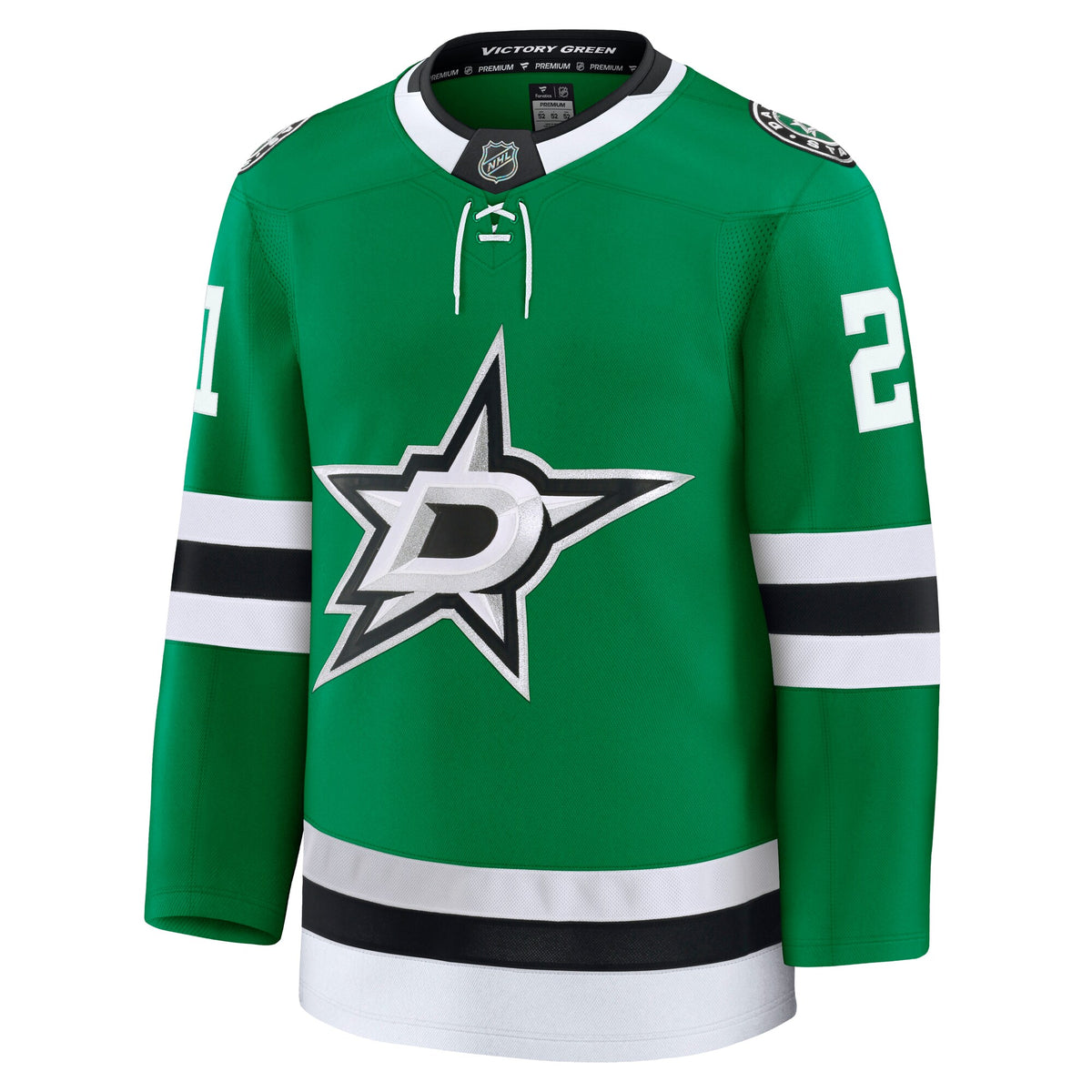 Dallas Stars Jake Oettinger Kelly Green Home Premium Jersey