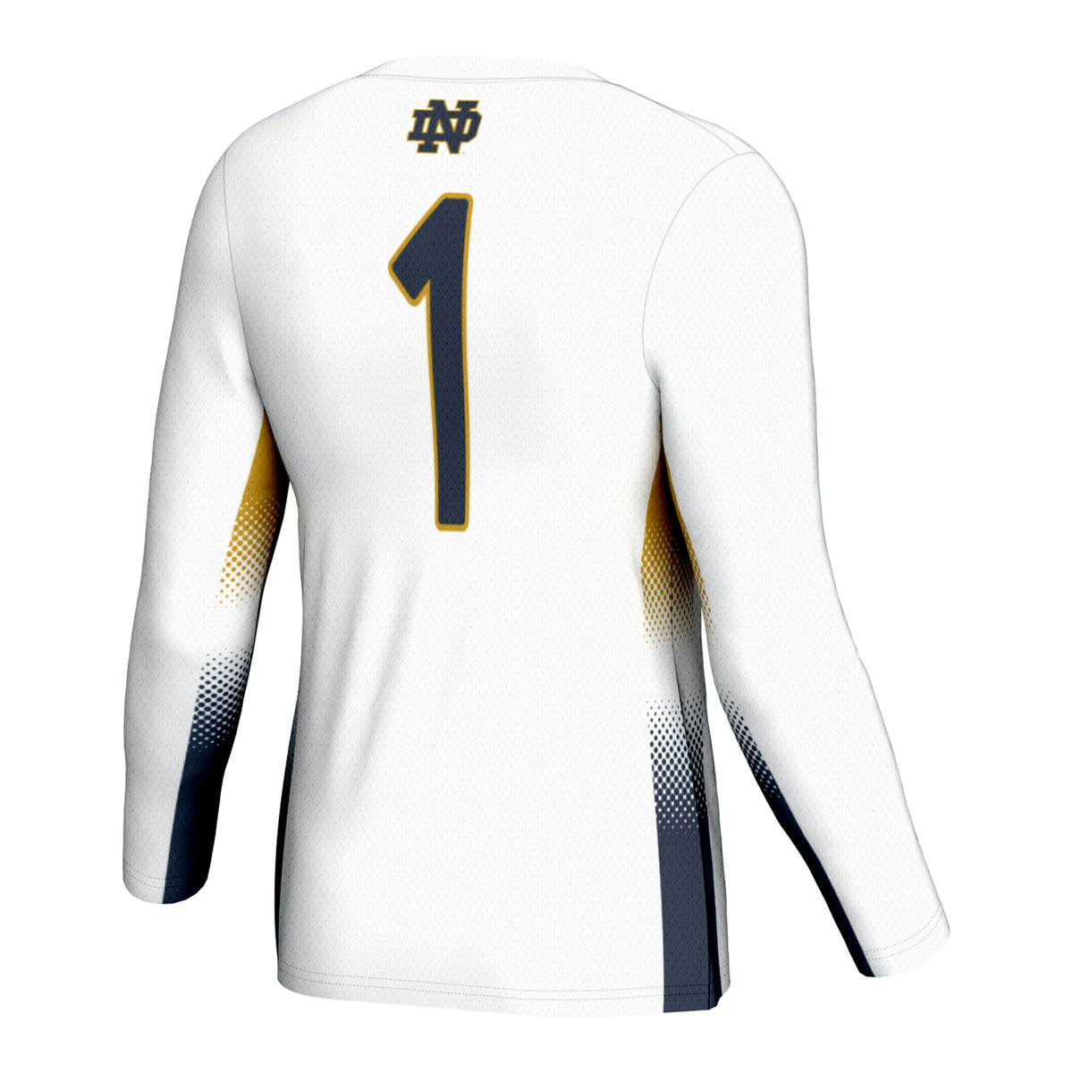 #1 Notre Dame Fighting Irish GameDay Greats Lightweight Volleyball Jersey - White