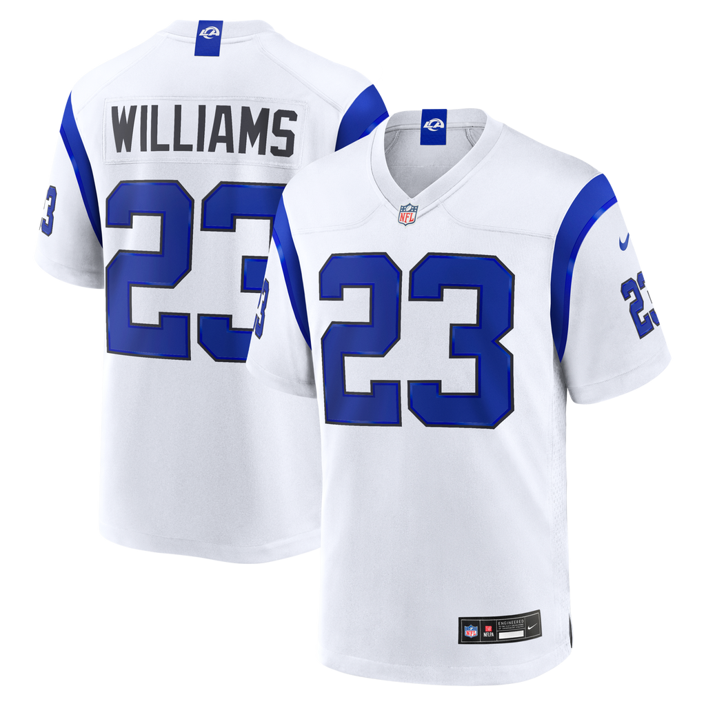 Los Angeles Rams Kyren Williams Fearsome White Game Jersey