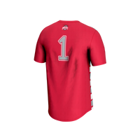 #1 Ohio State Buckeyes Lightweight Soccer Fashion Jersey - Scarlet