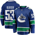 Vancouver Canucks Teddy Blueger Blue Home Breakaway Jersey