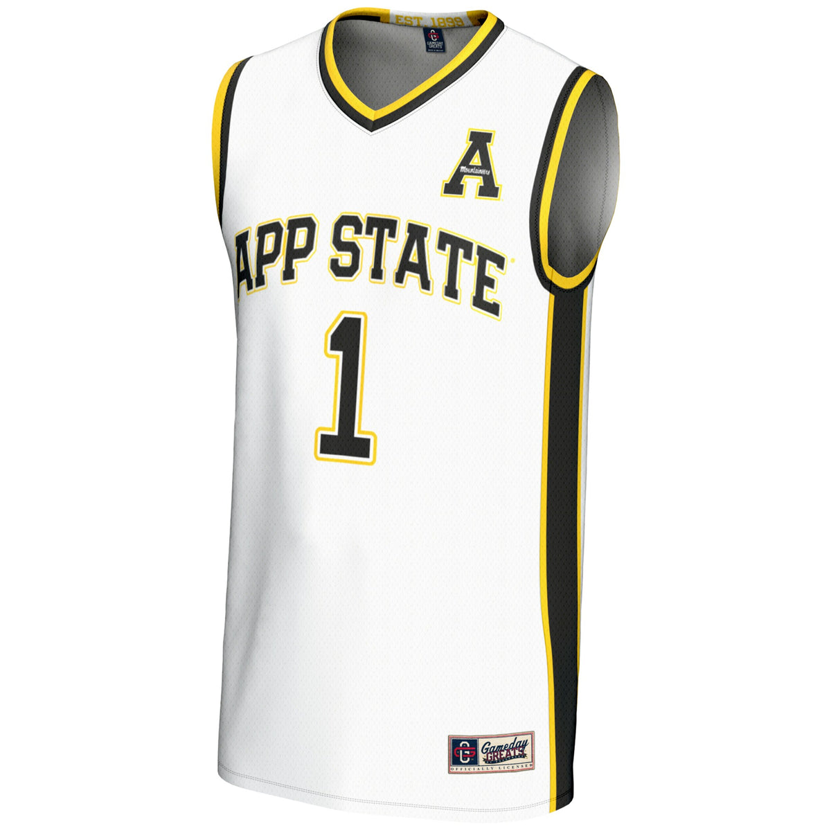 #70 Appalachian State Mountaineers GameDay Greats Lightweight Basketball Jersey - White