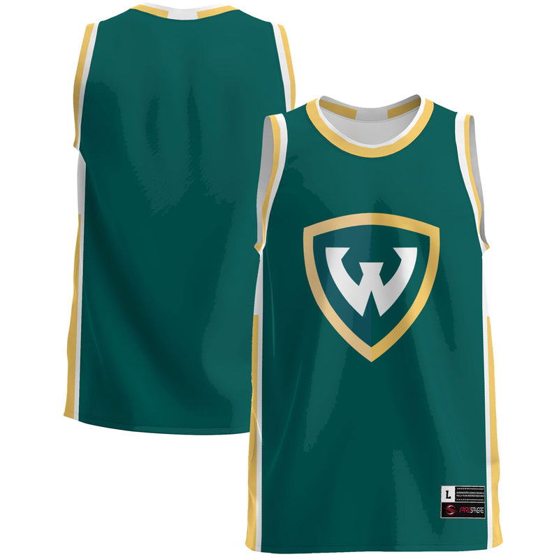 Wayne State Wildcats Lightweight Basketball Jersey - Green
