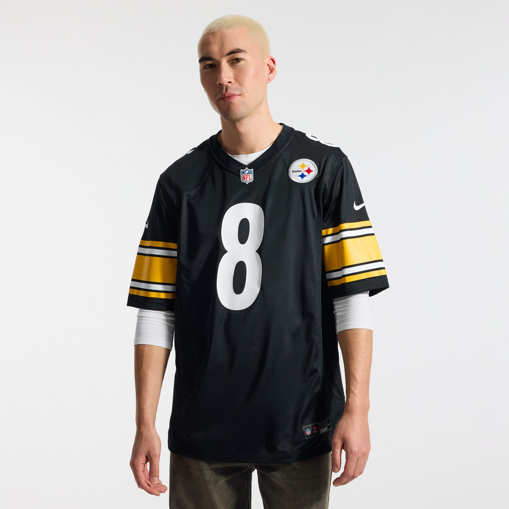 Pittsburgh Steelers Aaron Rodgers Black Game Jersey