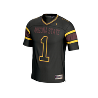 #1 Arizona State Sun Devils Lightweight Collegiate Football Fashion Jersey - Black