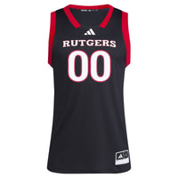 #1 Black Rutgers Scarlet Knights Replica Swingman Jersey