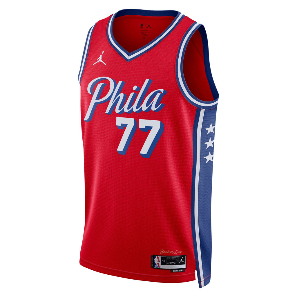 Philadelphia 76ers Statement Edition Swingman Jersey - Red - VJ Edgecombe