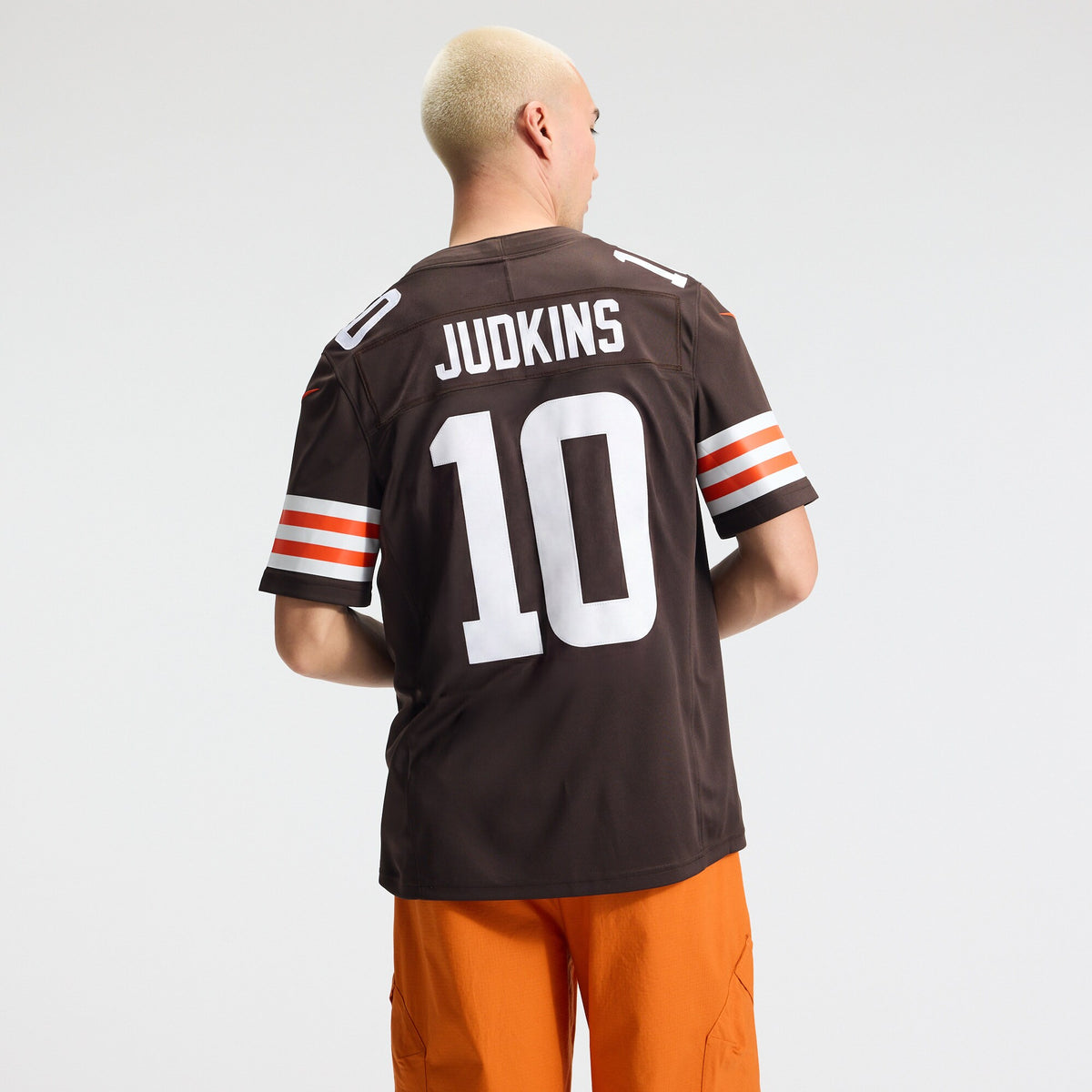 Cleveland Browns Quinshon Judkins Brown Team Vapor F.U.S.E. Stitched Limited Jersey