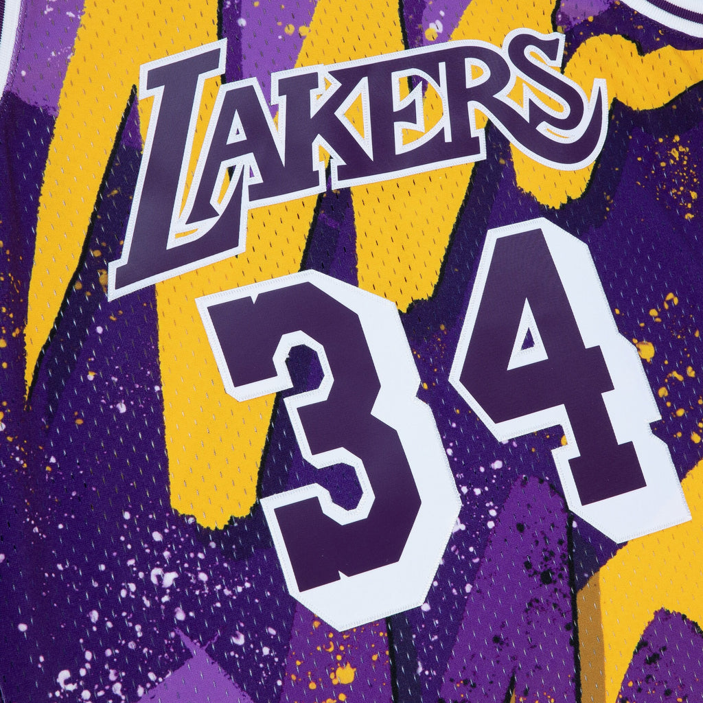 Los Angeles Lakers Shaquille O'Neal 1996 Hyper Hoops Swingman Jersey - Dark Purple