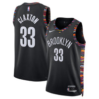 Brooklyn Nets 2025/26 City Edition Swingman Jersey - Black - Nic Claxton
