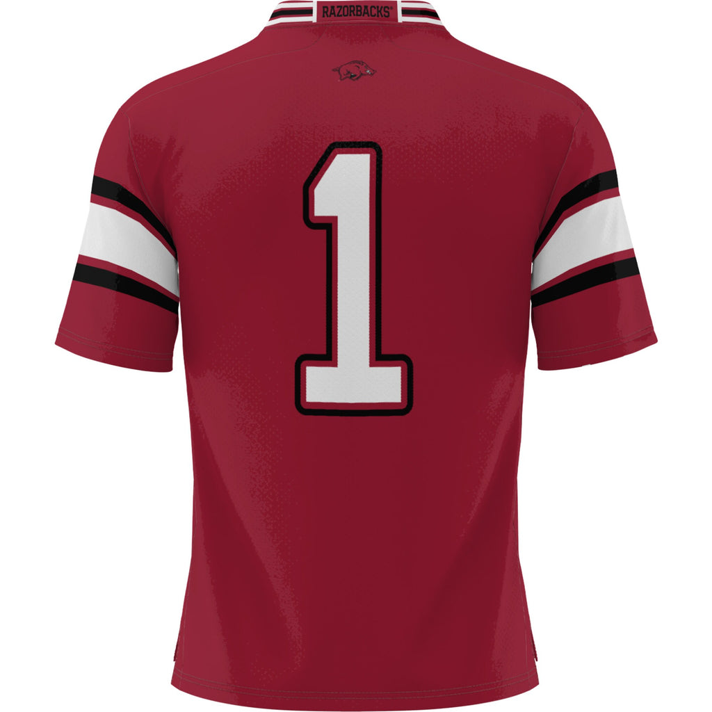 #1 Arkansas Razorbacks GameDay Greats Football Jersey - Cardinal