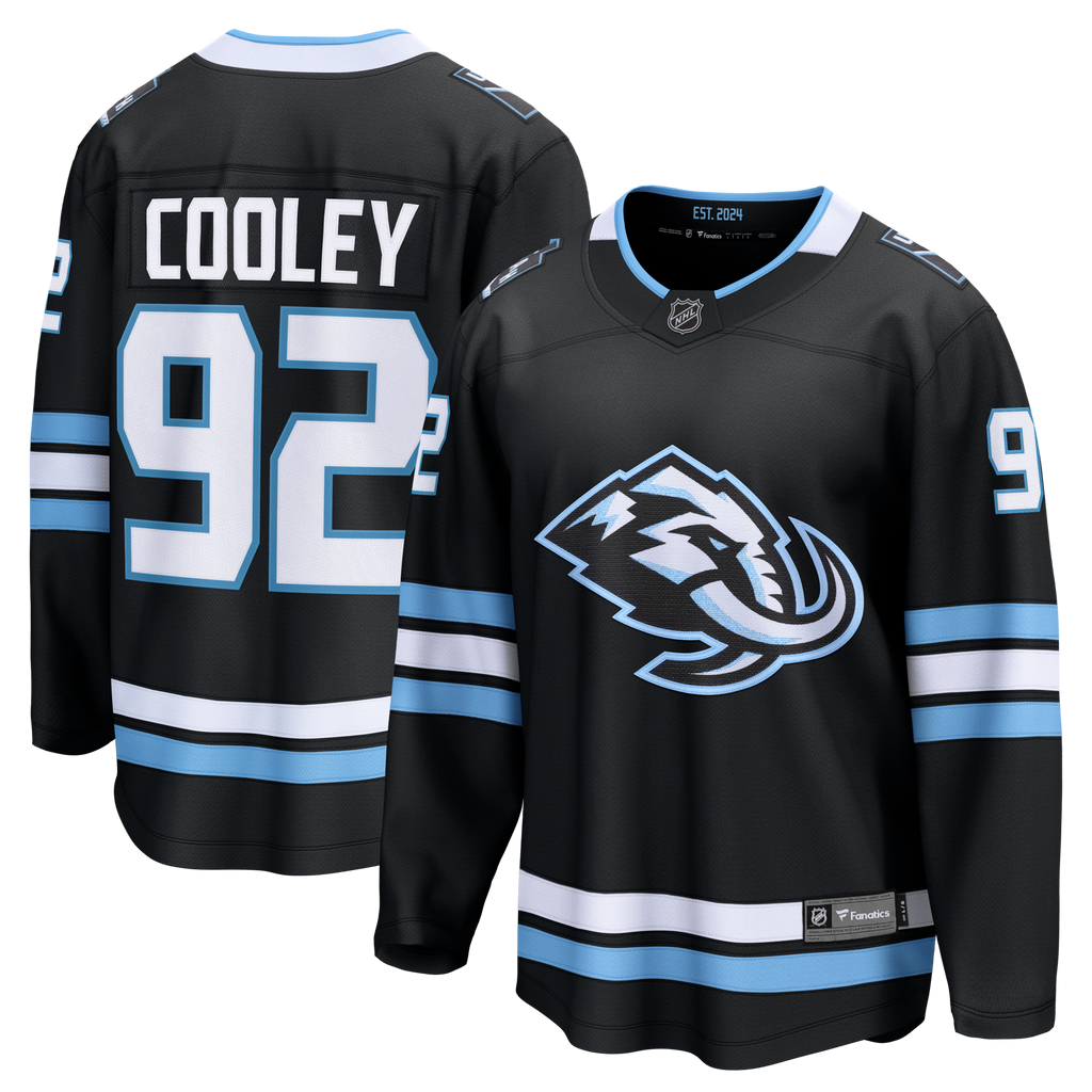 Utah Mammoth Logan Cooley Black Home Breakaway Jersey