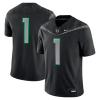 #1 Black Oregon Ducks Game Jersey