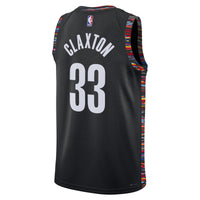 Brooklyn Nets 2025/26 City Edition Swingman Jersey - Black - Nic Claxton