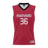 #36 Harvard Crimson Lightweight Basketball Jersey - Crimson