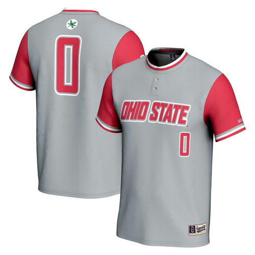 #0 Ohio State Buckeyes GameDay Greats Lightweight Softball Jersey - Gray