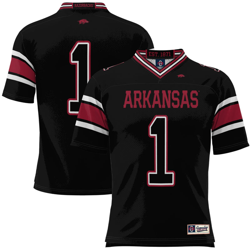 #1 Arkansas Razorbacks Football Jersey - Black