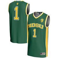 #1 NDSU Bison Lightweight Basketball Jersey - Green