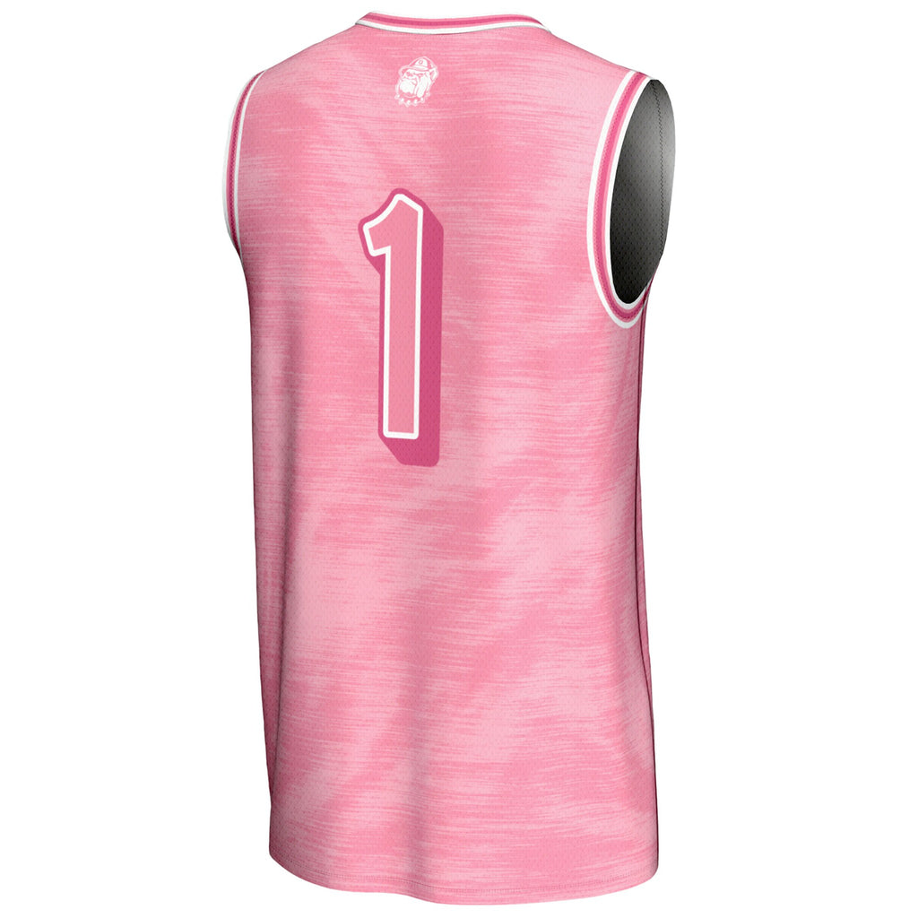 #1 Georgetown Hoyas GameDay Greats Lightweight Basketball Fashion Jersey - Pink
