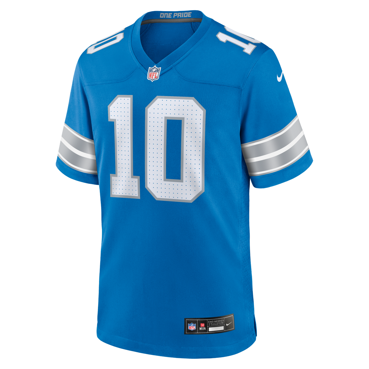 Detroit Lions Isiah Pacheco Blue Team Game Jersey