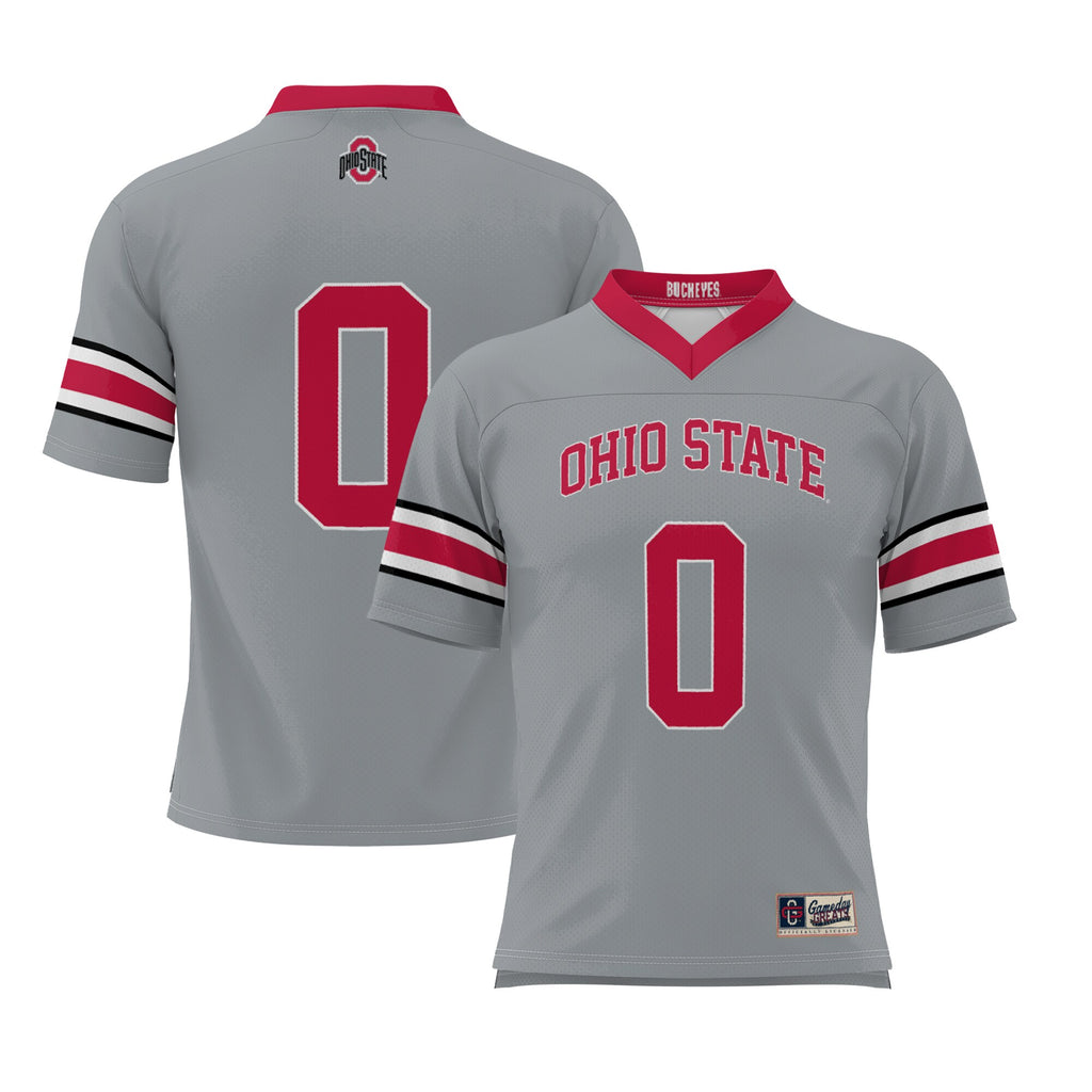 #0 Ohio State Buckeyes GameDay Greats Lightweight Lacrosse Jersey - Gray