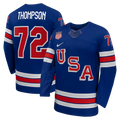US Hockey Tage Thompson Royal 2026 Home Replica Jersey