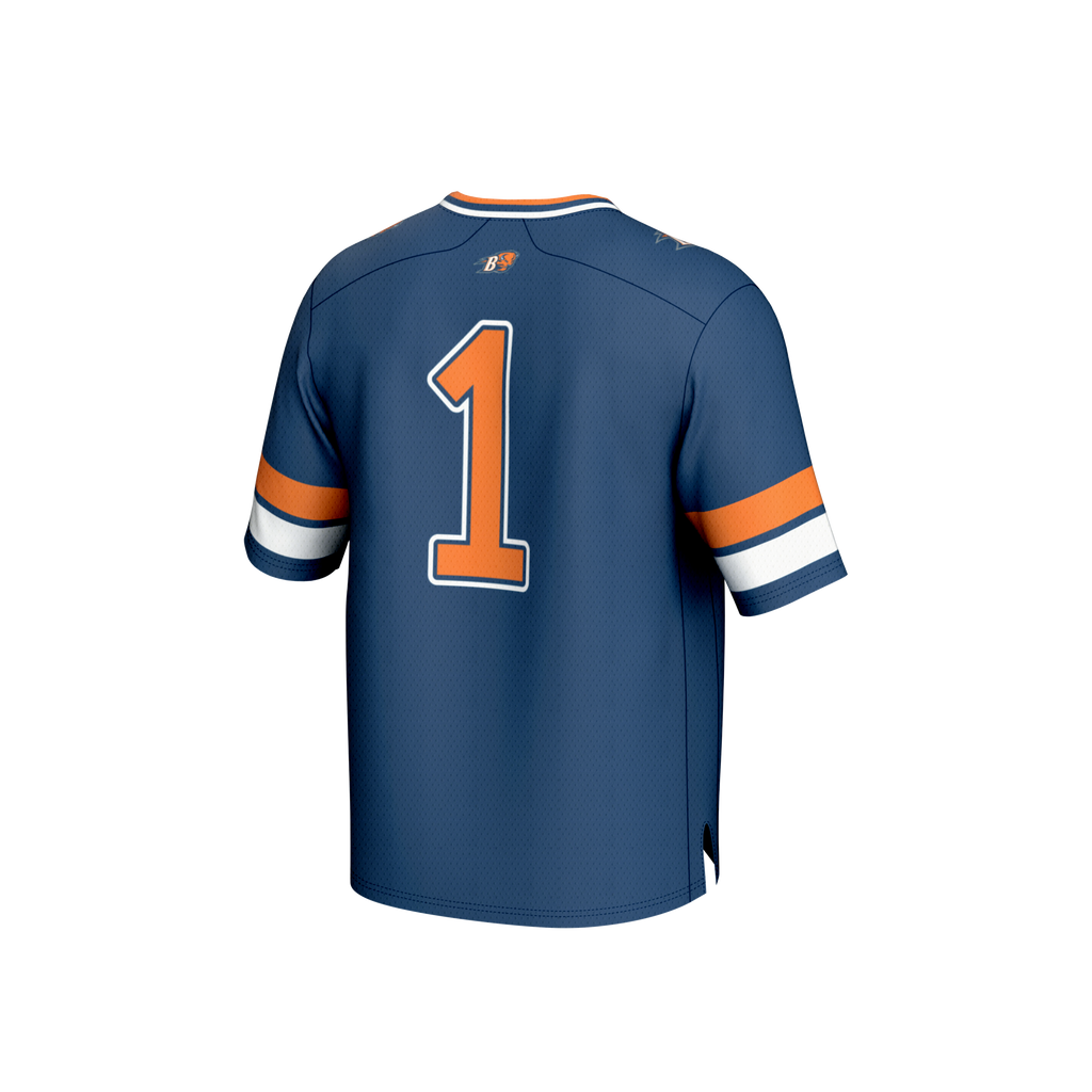 #1 Bucknell Bison GameDay Greats Lightweight Collegiate Football Fashion Jersey - Blue