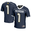 #1 Michigan Wolverines GameDay Greats Lightweight Lacrosse Fashion Jersey - Navy