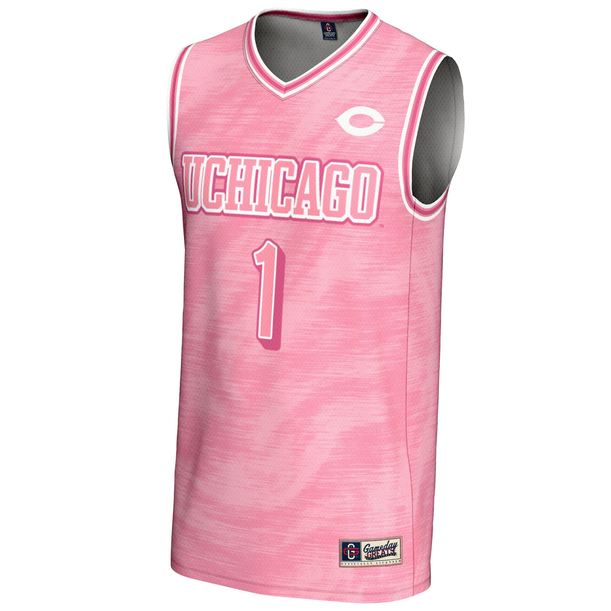 #1 UChicago Maroons GameDay Greats Lightweight Basketball Fashion Jersey - Pink
