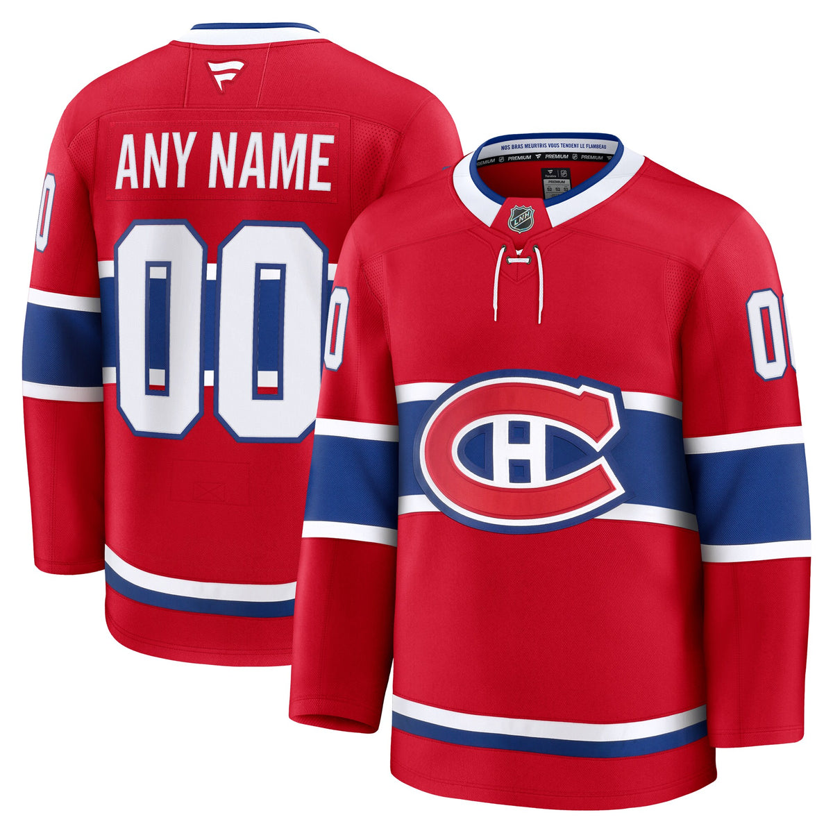 Montreal Canadiens Red Home Premium Custom Jersey