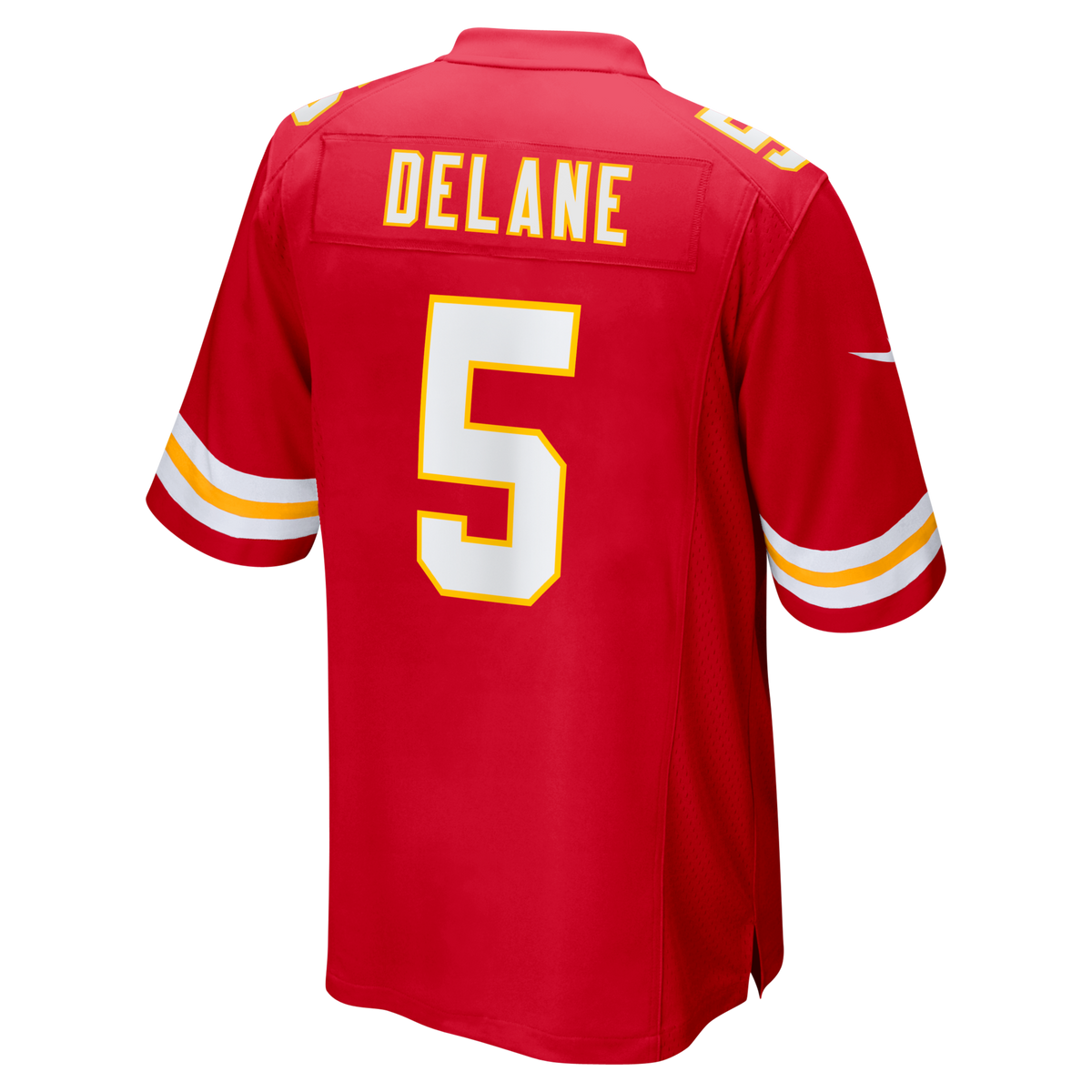 Kansas City Chiefs Red 2026 NFL Draft First Round Pick No. 6 Team Game Jersey