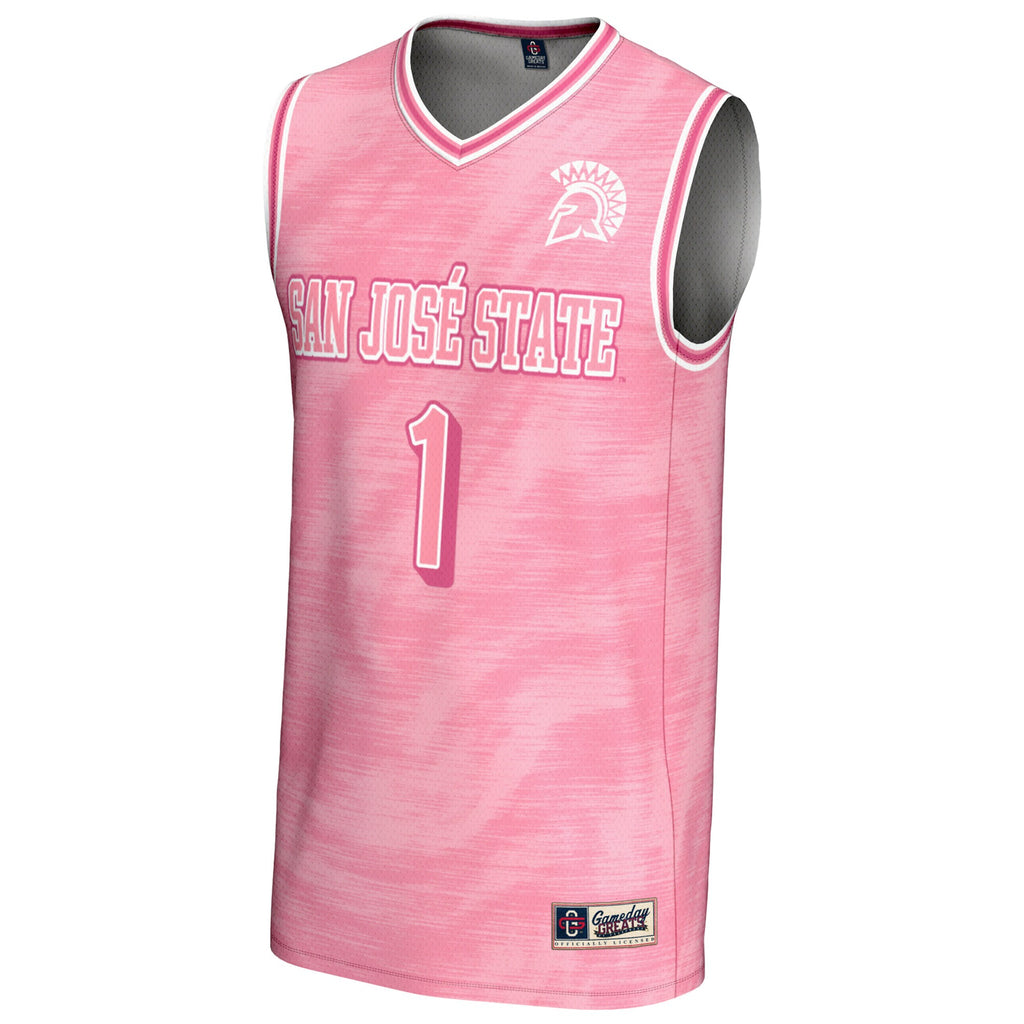 #1 San Jose State Spartans GameDay Greats Lightweight Basketball Jersey - Pink