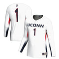 #1 UConn Huskies GameDay Greats Lightweight Volleyball Jersey - White