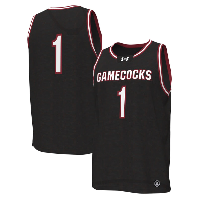 #1 Black South Carolina Gamecocks Replica Basketball Jersey