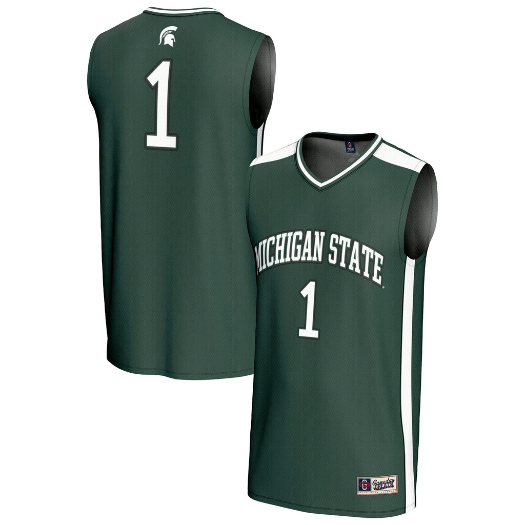 #1 Michigan State Spartans GameDay Greats Lightweight Collegiate Basketball Fashion Jersey - Green