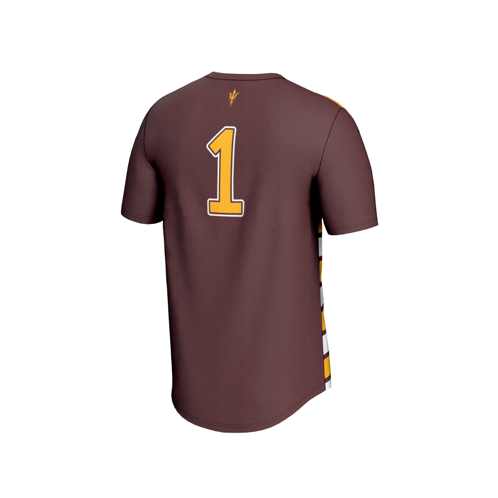 #1 Arizona State Sun Devils GameDay Greats Lightweight Soccer Fashion Jersey - Maroon