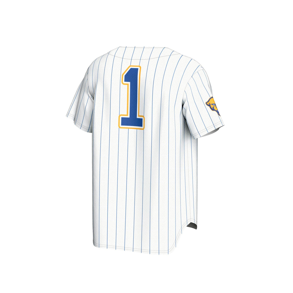 #1 Pitt Panthers GameDay Greats Lightweight Baseball Jersey - White