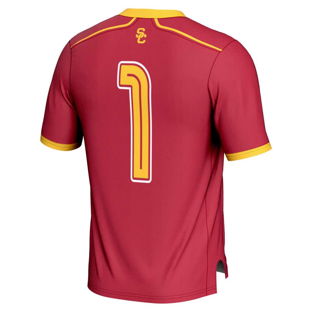 #1 USC Trojans GameDay Greats Lightweight Lacrosse Fashion Jersey - Cardinal